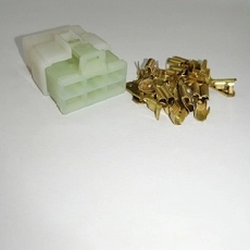 6-Way Male and Female Plug with loose Lugs