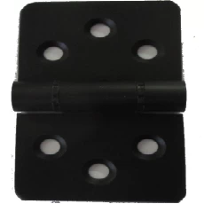 Aluminium Black 6-Hole Hinge 50 x 83