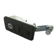 Canopy Small Black Push Button Pressure Lever Lock (85x40)