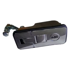 Canopy Large Chrome Push Button Pressure Lever Lock (110x56)