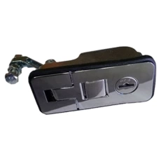 Canopy Small Chrome Push Button Pressure Lever Lock (85x40)