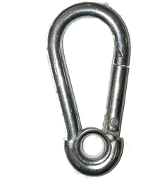 Galvanised Carabine Hook with Insert 5mm