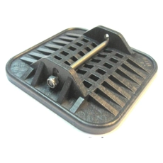 Jack Pad 130mm with S/S Bolts - Black