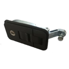 Large Black Push Button Pressure Lever Lock (110x56)