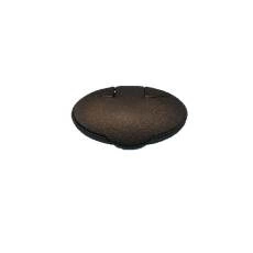 Oval Plastic Keyhole Cover Escutcheon