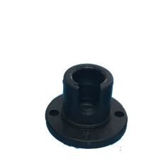 Pole Socket - Round Base Black