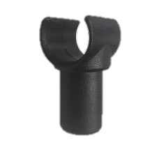 Pole End - Pole Clip Black 25mm