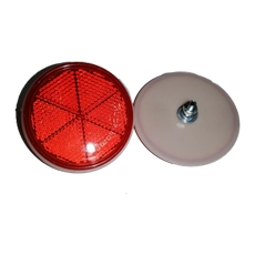 Round Screw-on Reflector 65mm Red