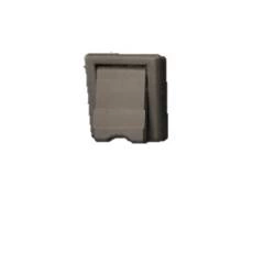 Sq Plastic Keyhole Cover Escutcheon