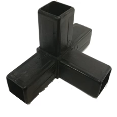 Square Tubing Connectors 25mm 4-Way Elbow