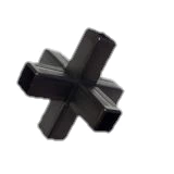 Square Tubing Connectors 25mm 6-Way Elbow