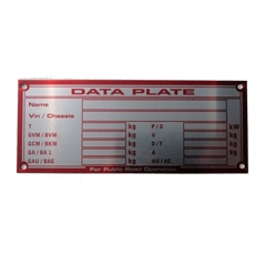 Trailer Makers Data Plate